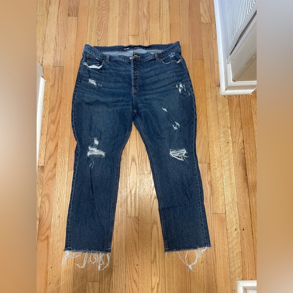 High Rise Slouchy Straight Jeans